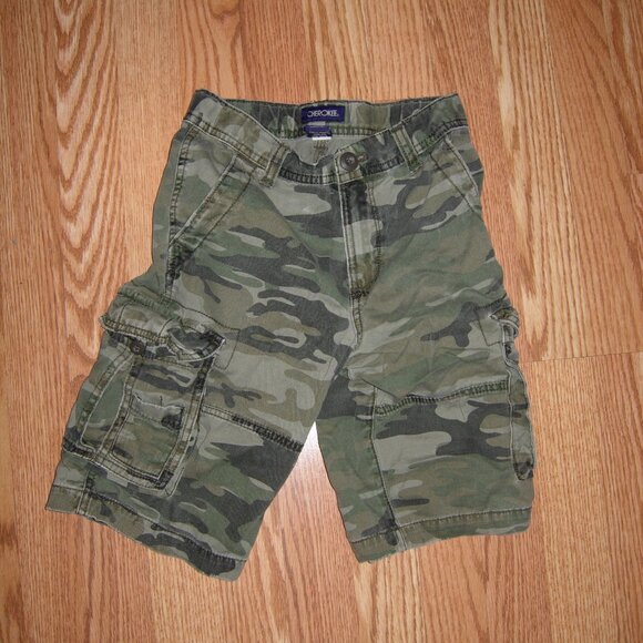 Cherokee Camo Cargo Shorts 8 Boys - Picture 1 of 3